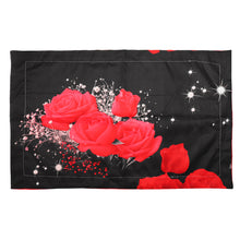 Load image into Gallery viewer, 3D Printed Bedding Sets Bedclothes Red Rose Bed Sheet Cover With 2 Pillowcases