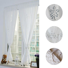 Load image into Gallery viewer, 70x150cm Living Room Curtains Hand Crochet Cotton Window Curtains Panel Drape Country