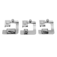 Load image into Gallery viewer, 3Pcs Domestic Sewing Machine Presser Foot Rolled Hem Feet Set 4/8'' 6/8'' 8/8''
