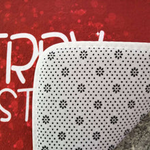 Load image into Gallery viewer, 3D Christmas Santa Claus Anti-slip Kitchen Room Floor Mat Flannel Carpet Rug