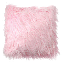 Load image into Gallery viewer, 40x40 Faux Wool Fur Cushion Cover Fluffy Soft Plush Throw Pillow Case Home Decor