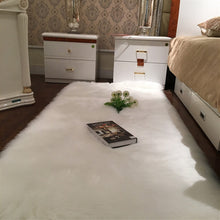 Load image into Gallery viewer, 120x60cm Faux Wool Plush Rug Soft Shaggy Carpet Home Floor Area Mat Decoration