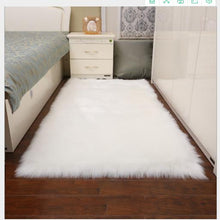 Load image into Gallery viewer, 120x60cm Faux Wool Plush Rug Soft Shaggy Carpet Home Floor Area Mat Decoration
