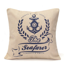 Load image into Gallery viewer, 5 Pattern Mediterranean Style Fashion Cotton Linen Beige Pillow Case Home Sofa Decor