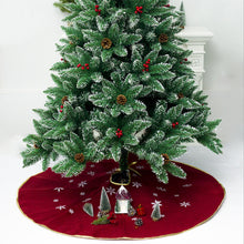 Load image into Gallery viewer, 120cm Christmas Tree Skirt Cloth Ruffle Cotton Border Xmas Floor Mat Home Decor Floor Mat