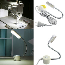 Load image into Gallery viewer, 1W 220V Sewing Machine 12 LED Gooseneck Light Magnetic Base With US Plug