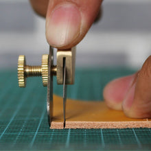 Load image into Gallery viewer,  Copper Leather Craft Tool Positioning Line Strip Knife Trimming DIY Cutter Tools