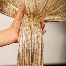 Load image into Gallery viewer, 1.0x2.0m Glitter String Bead Door Curtain Panels Fly Screen & Room Divider Voile Curtains Net