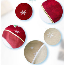 Load image into Gallery viewer, 120cm Christmas Tree Skirt Cloth Ruffle Cotton Border Xmas Floor Mat Home Decor Floor Mat