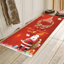 Load image into Gallery viewer, 3D Christmas Santa Claus Anti-slip Kitchen Room Floor Mat Flannel Carpet Rug