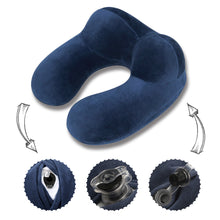 Load image into Gallery viewer, CAMTOA U Shaped Travel Pillow Car Air Flight Inflatable Pillows Neck Support Headrest Cushion Soft Nursing Cushion