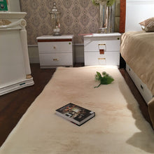 Load image into Gallery viewer, 120x60cm Faux Wool Plush Rug Soft Shaggy Carpet Home Floor Area Mat Decoration