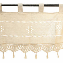 Load image into Gallery viewer, Country Style French Cotton Linen Embroidery Cafe Curtain Home Kitchen Curtain