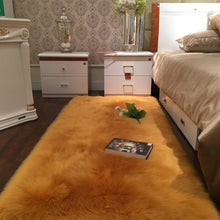 Load image into Gallery viewer, 120x60cm Faux Wool Plush Rug Soft Shaggy Carpet Home Floor Area Mat Decoration