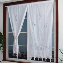 Load image into Gallery viewer, 70x150cm Living Room Curtains Hand Crochet Cotton Window Curtains Panel Drape Country