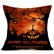 Load image into Gallery viewer, 45cmx45cm 6 Pattern Halloween Fashion Cotton Linen Pillow Case Home Sofa Cushion Decor