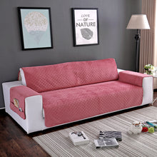 Load image into Gallery viewer, 1/2/3 Seats Chair Covers Sofa Couch Short Plush Protector Cover Pads Pet Waterproof +Organizer