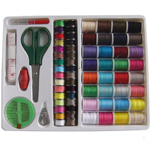 Load image into Gallery viewer, 100pcs Portable Sewing Kit Threader Needle Tape Measure Scissor Thimble Set