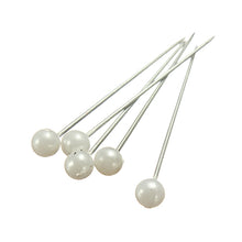 Load image into Gallery viewer, 800Pcs Round Pearl Head Pins Weddings Corsage Sewing Pin