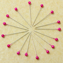 Load image into Gallery viewer, 800Pcs Round Pearl Head Pins Weddings Corsage Sewing Pin