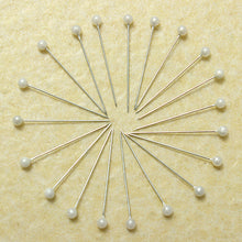 Load image into Gallery viewer, 800Pcs Round Pearl Head Pins Weddings Corsage Sewing Pin