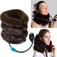 Load image into Gallery viewer, Air Cushion Neck Cervical Traction Shoulder Support Brace Pillow