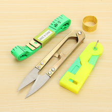 Load image into Gallery viewer, 4Pcs Sewing Accessories With Needle Tape Yarn Cut Thimble Sewing Tools