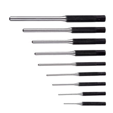 Load image into Gallery viewer, 9 Piece Set-up Punch Round Punch Pieces Roll Pin Punch Set Bolt Catch Roll Pin Hole Punch Leather Craft Tool