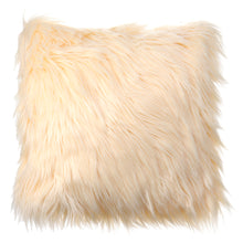 Load image into Gallery viewer, 40x40 Faux Wool Fur Cushion Cover Fluffy Soft Plush Throw Pillow Case Home Decor