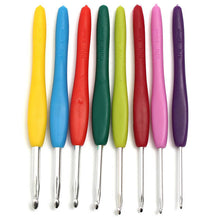 Load image into Gallery viewer, 16 Sizes Aluminum Sweater Scarf Hat Crochet Hooks DIY Craft Knitting Needle Kits