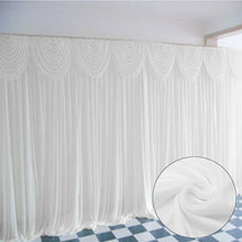 Load image into Gallery viewer, 3x3M White Stage Wedding Party Backdrop Photography Background Drape Curtains