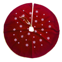 Load image into Gallery viewer, 120cm Christmas Tree Skirt Cloth Ruffle Cotton Border Xmas Floor Mat Home Decor Floor Mat