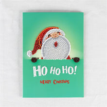 Load image into Gallery viewer, 5D DIY Diamond Painting Christmas Greeting Card Cross Stitch Embroidery Mosaic Holiday Decor