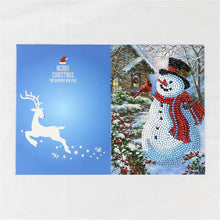 Load image into Gallery viewer, 5D DIY Diamond Painting Christmas Greeting Card Cross Stitch Embroidery Mosaic Holiday Decor