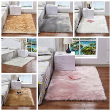 Load image into Gallery viewer, 90x60cm Faux Wool Plush Rug Soft Shaggy Carpet Home Floor Area Mat Decoration