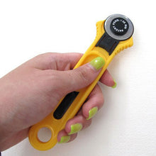 Load image into Gallery viewer, Leather Craft Tools Circular Cut Yellow Rotary Blade Cutter Patchwork Fabric Leather Craft Sewing To