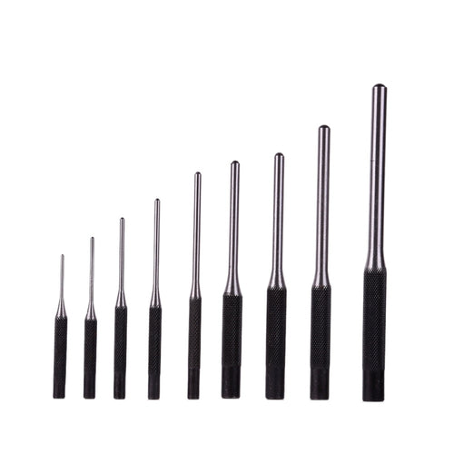 9 Piece Set-up Punch Round Punch Pieces Roll Pin Punch Set Bolt Catch Roll Pin Hole Punch Leather Craft Tool 