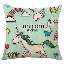 Load image into Gallery viewer, Honana 45x45cm Home Decoration Cartoon Unicorn Animal Square 12 Optional Patterns Cotton Linen Pillowcases Sofa Cushion Cover Chair Seat
