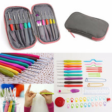Load image into Gallery viewer, Crochet Needle Hooks Set Organiser Case AccBearded Needle Suit With 45 Piece Attach One Storage Bag 