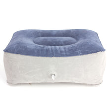 Load image into Gallery viewer, Inflatable Footrest Pillow Travel Home Help Reduce DVT Risk Trips Flight Relax Air Cushion 