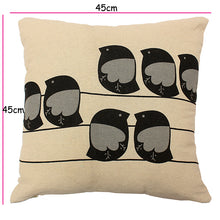 Load image into Gallery viewer, Retro Leaf Pillow Case Linen Cotton Cushion Cover Home Decor 