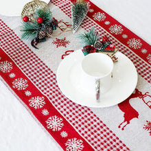 Load image into Gallery viewer, Christmas Cotton Linen Tablecloth Dining Room Table Runners Wedding Party Decor