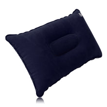 Load image into Gallery viewer, Folding Double Sided Inflatable Pillow Suede Fabric Cushion Camping Home Bedding Decor 