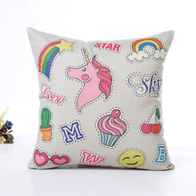 Load image into Gallery viewer, Unicorn Pillow Case Polyester Home Throw Pillows Soft Decorative Cushion Cover For Sofa Chair Pillow Cover