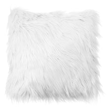 Load image into Gallery viewer, 40x40 Faux Wool Fur Cushion Cover Fluffy Soft Plush Throw Pillow Case Home Decor