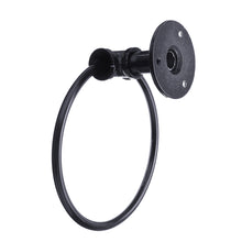 Load image into Gallery viewer, Wrought Iron Bathroom Hand Towel Hoder Ring Wall Mount Hanging Holder 15/27cm 