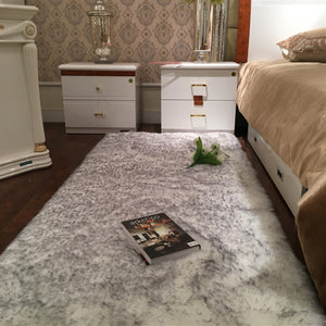 150x60cm Faux Wool Plush Rug Soft Shaggy Carpet Home Floor Area Mat Decoration 