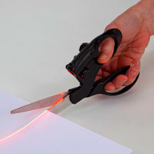 Load image into Gallery viewer, Loskii HT-220 Sewing Laser Guided Scissors Fast Laser Guided for Home Crafts Wrapping Cuts Straight