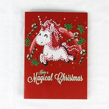 Load image into Gallery viewer, 5D DIY Diamond Painting Christmas Greeting Card Cross Stitch Embroidery Mosaic Holiday Decor
