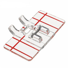 Load image into Gallery viewer, Sewing Machine Parallel Stitch Sewing Tool Simple Mini Clear Plastic Parallel Stitch Foot Presser for Multifunction Domestic